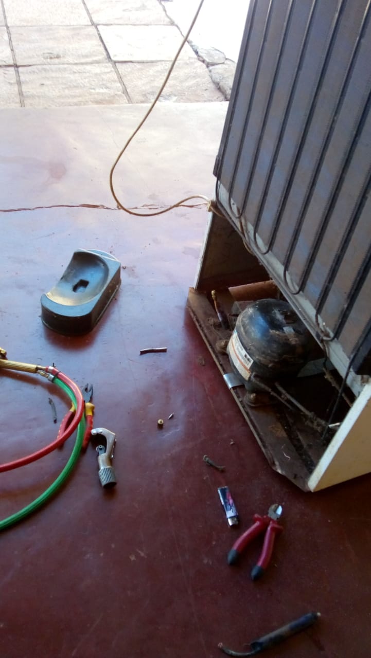 Freezer en mantenimiento